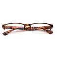 thumbnail image 3 of Semi-Rimless Reaing Glasses Stylish Look Light Weight with Carring Pouch TORTOISE, 3 of 4