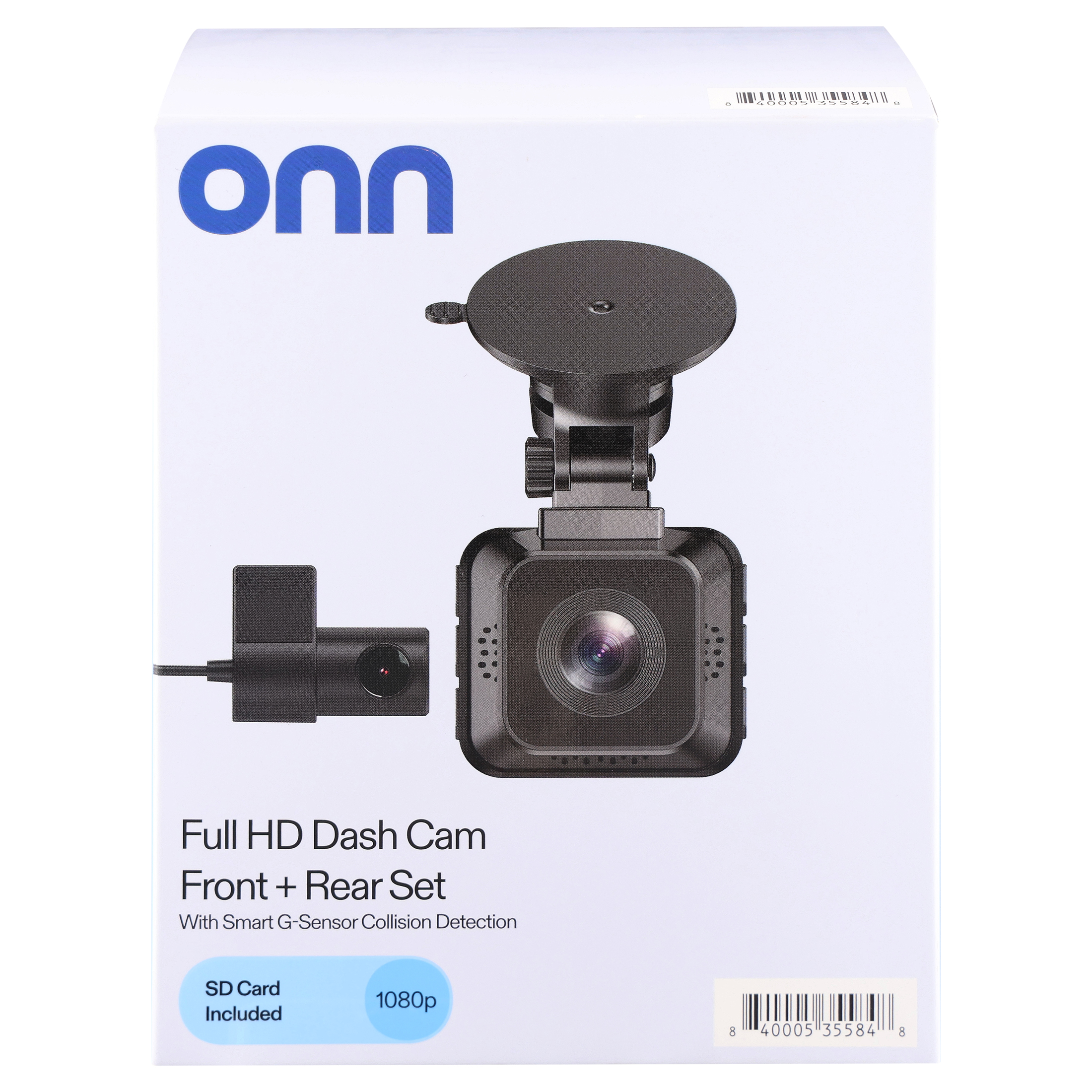 Onn Full HD 1080p Front and Rear Dual Dash Camera Set photo 7