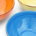 thumbnail image 6 of Elama Color Ridge 6.25 Inch 6 Piece Round Stoneware Assorted Bowl Set, 6 of 8