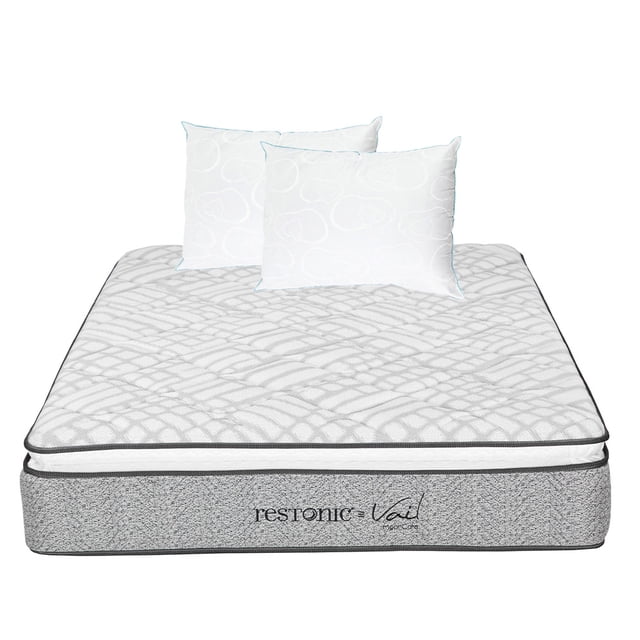 Colchón Queen Size + 2 Almohada Osos Restonic Spring Air Vail