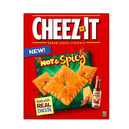 Cheez-It Hot & Spicy Crackers, 200g/7.1 oz., {Imported from Canada}