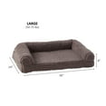 thumbnail image 6 of Happy Hounds Millie Large Sherpa Sofa Style Dog Bed, Fossil, 6 of 6