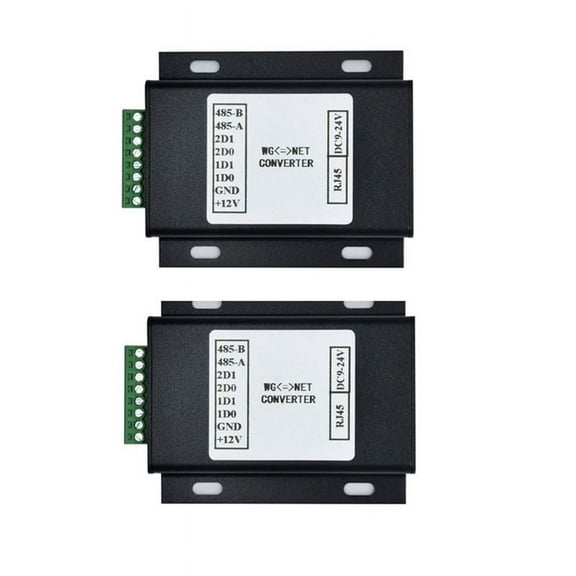 1pair Wiegand to IP Converter/Wiegand Signal Extender/Auto Recognizes All WG Formats Use to Long Distance Access US