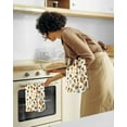 thumbnail image 6 of Flour Sack Kitchen Towels - Set of 2 Spring Dish Towels with Hanging Loop 18x26 Inch Absorbent Reusable Cotton Cloths for Cleaning Cute Design Home Decorative Housewarming, Dog Lovers, 6 of 6