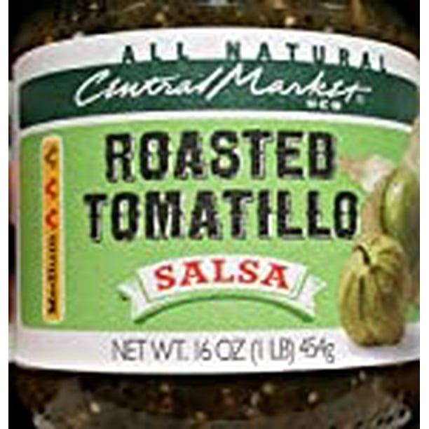 Central Market HEB Salsa 16 Oz (Pack of 2) (Roasted Tomatillo Salsa