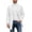 White, variant on Yertdoel Pea Coats for Men Solid Lapel Wool Blend Trench Coat Button Front Mid Length Fashion Warm Outerwear with Pockets, M-3XL