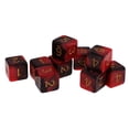 thumbnail image 3 of Milaget Lot de 10 dés Ensemble D6 Forme Carrée dés Lot Fournitures de Jeu pour Enfants et Adultes-Rouge&Noir Rouge et Noir, 3 of 9