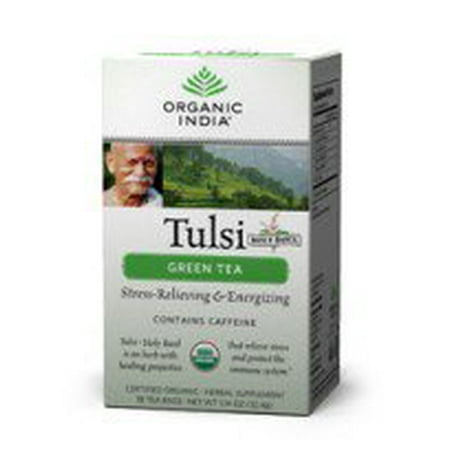 Tulsi Tea Green Organic India 18 Bag