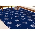 thumbnail image 3 of Office Decor Rug, Wall Hanging Rug, Blue Rug, Personalized Gifts, Nautical Compass Sail Anchor Rug, Boy Room Rugs, Kids Rugs, Navy Blue Rug, 3.9'x5.9' - 120x180 cm, 3 of 8