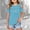 shirts for girls clearance-Sky Blue, variant on Kids Cold Shoulder Graphic T-Shirt Girls Short Sleeve Open Shoulder Print Tee Top for Summer Fashionable Cotton Shirt Trendy Cut-Out Shoulder Playwear for Children Soft Top
