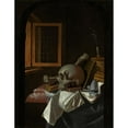 thumbnail image 2 of François van Daellen 19x24 Black Ornate Framed Double Matted Museum Art Print Titled: Vanity Still Life (C. 1650), 2 of 5