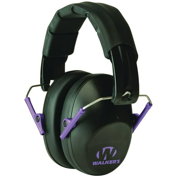 Walker's Game Ear(R) GWP-FPM1-BKPU PRO Moufle Pliable Profil Bas (Noir/violet)