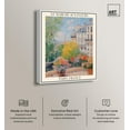 thumbnail image 2 of Le MarchÃ© aux Fleurs Canvas Monet Inspired Poster by Art Remedy, White Frame, 16" x 20", 2 of 7