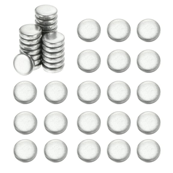 Uxcell 60Pcs Stainless Steel Blank Stamping Tag Engraved Stainless Steel,1.8x6mm