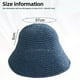 thumbnail image 2 of Sombrero de paja para mujer, sombrero de pescador tejido, sombrero de playa, gorra plegable, gorras de verano, sombrero de pescador para mujer, 2 of 5