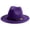 Dark Purple, variant on DuoJiaJ Unisex Classic Jazz Fedora, French Style Wool Hat for Retro Outfits Green One Size