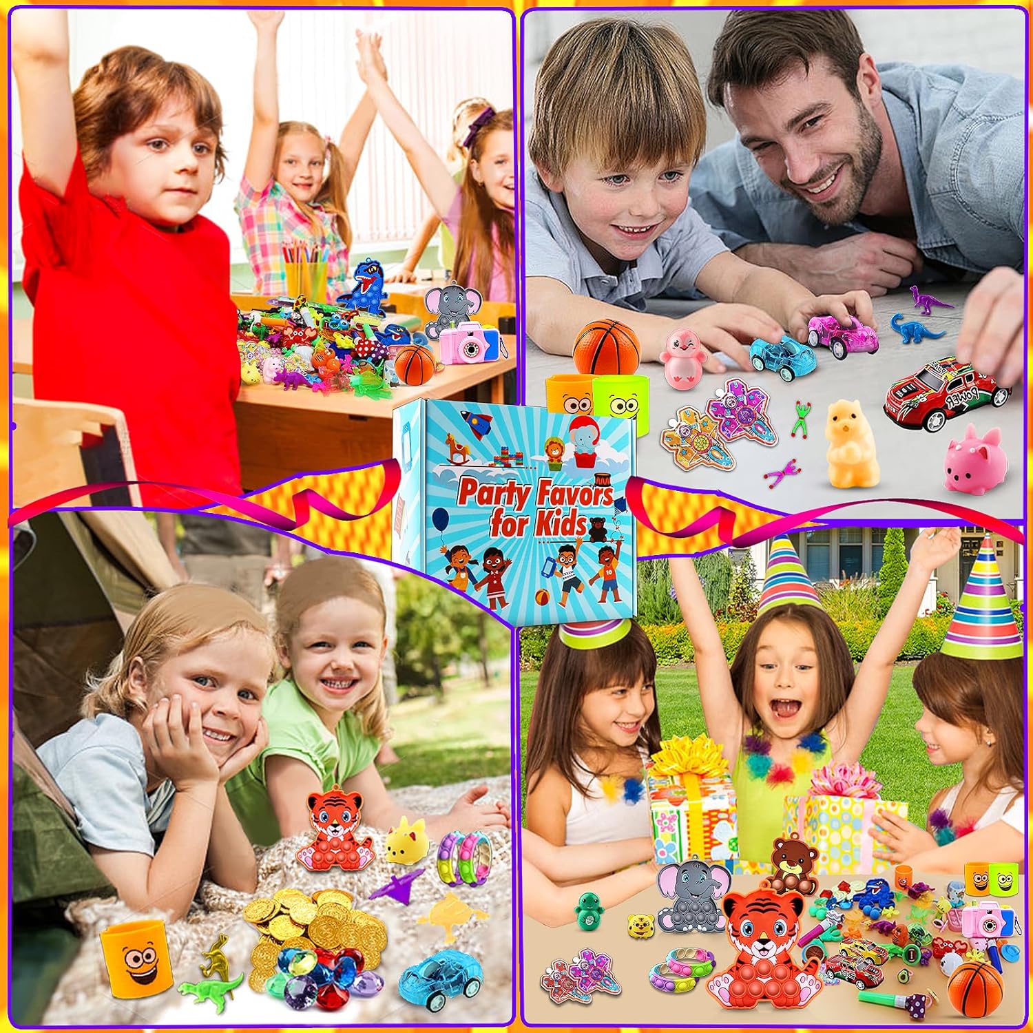 Monkey 320PCS Party Favors for Kids Fidget Toys,Treasure Box Toys for Classroom,Birthday Party Favors Goodie Bags Stuffers for Kids,Pinata Stuffers,Carnival Prizes,Fidgets for Classroom Prizes