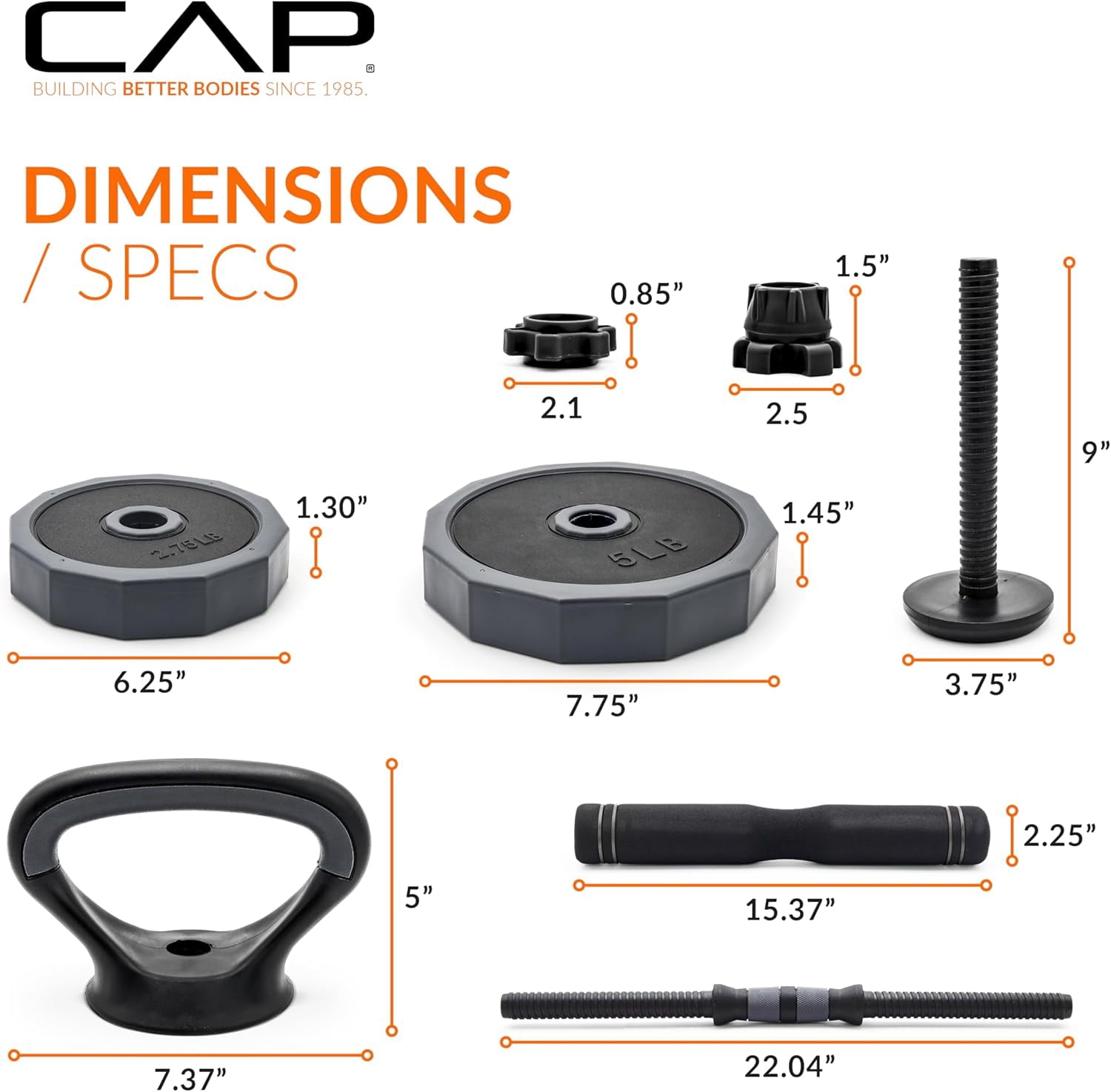 Multi-Use Adjustable Weight Set - Versatile Dumbbell, Barbell & Kettlebell for Full-Body Workouts | 45lb and 66lb Options