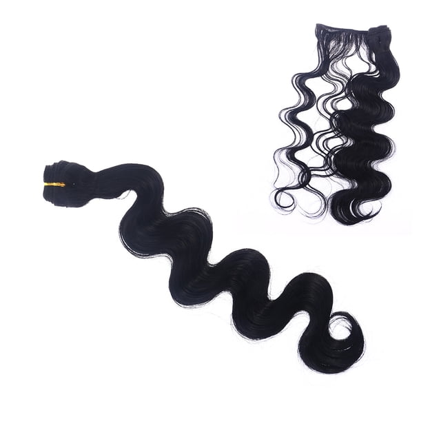WEUVEB Straight Synthetic Hair Bundles Styleable Women 1Pack