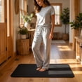 thumbnail image 5 of Ultra Thin Door Mat Indoor Entrance, 1/10 in Thin Door Mats for Inside Entry, Non-Slip Rubber Backing Washable Doormat, Fade Resistant, Absorbent, Low Profile Dirt Trapper, 24"X16", 5 of 8