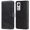Black, variant on Wallet Phone Case for Xiaomi 12 with Card Holder and Stand Function Brown