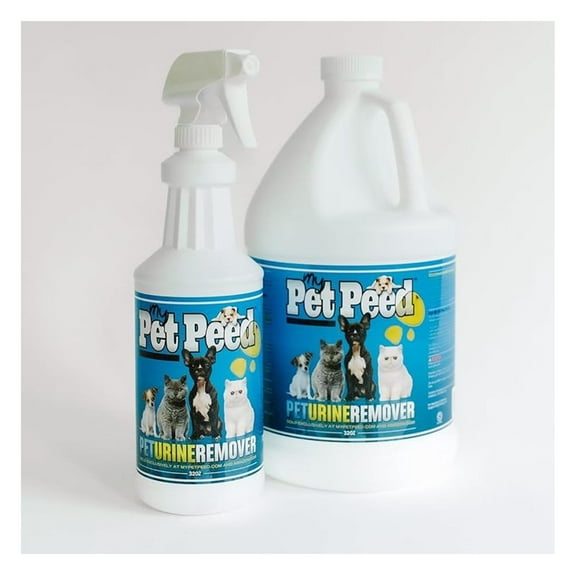- Pet Stain & Odor Remover (Starter Pack: 32oz Quart & One Gallon)