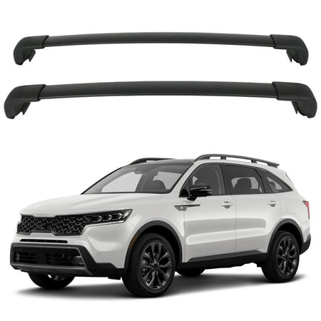 ECCPP Black Roof Rack Cross Bars Fits For Kia For Sorento 2021-2024 Side Rails Roof Rack Crossbars