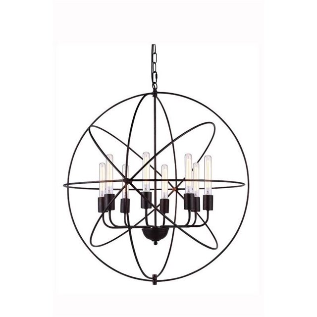 Elegant Lighting Vienna 32" 8 Light Pendant Lamp