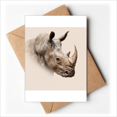 thumbnail image 1 of Cartes de Vœux Corps Oreilles de Rhinocéros Cornues Vous Tes Invités Invitations, 1 of 3