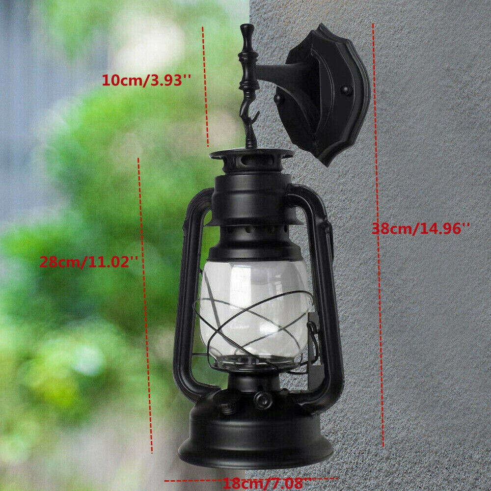 Retro Vintage Rustic Lantern Lamp Exterior Wall Sconce Light E27 Fixture for entrances, gates, front doors