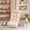 Beige, variant on LQLI Floor Chair Single Lazy Sofa Leisure Balcony Reclining Japanese Tatami Adjustable Recliner with Ottoman for Living Room, Bedroom, Indoor Use