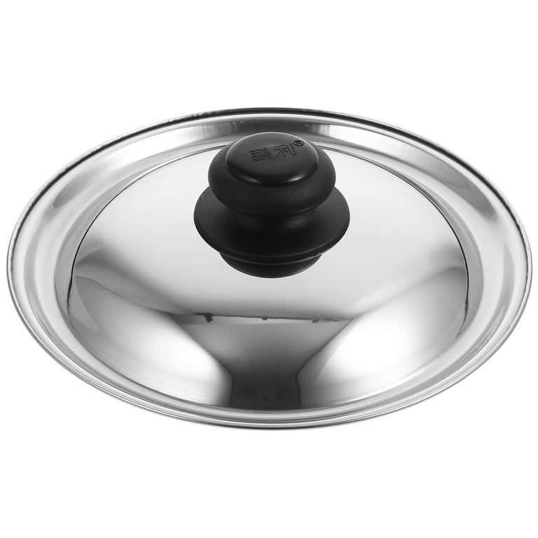Stainless Steel Pan Lid Universal Pot Lid Frying Pan Cover Pot and Pan Lid for Kitchen, Size: 26x26x4CM