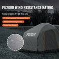 thumbnail image 4 of SUV Camping Tent, 8'-8' SUV Tent Attachment for Camping with Rain Layer and Carry Bag, PU2000mm Double Layer Truck Tent, Accommodate 6-8 Person, Rear Tent for Van Tailgate, 4 of 5