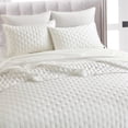 thumbnail image 3 of Studio 16, Toronto - Lana Silky Tencel 3-Piece Quilt/Coverlet Set (Full/Queen) - Ivory, 3 of 8
