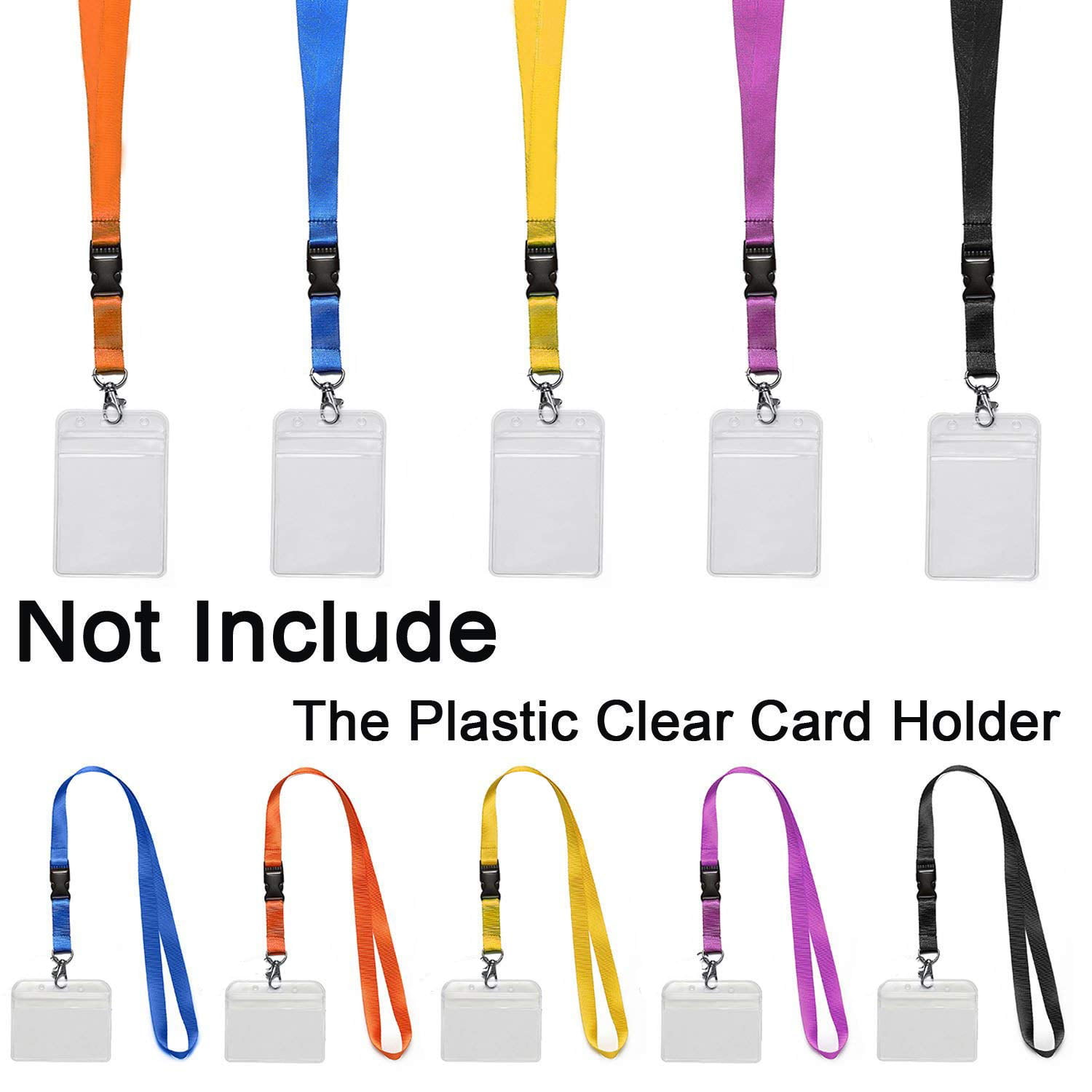 5 Pack - Face Mask Lanyard with Safety Breakaway - Adult Size Length with  Quick Release Break Away Clasp - Facemask Holder/Hanger & Ear Saver w/J  Clips - Great for Teachers by