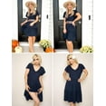 thumbnail image 5 of Zeagoo Short Sleeve Tiered Swing Dress with Pockets Summer Casual Ruffled Dress Cap Sleeve Dresses Flowy Beach Dress, 5 of 6