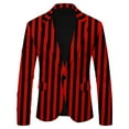 thumbnail image 2 of Vedolay Men's 2023 Jackets Mens Oversized Casual Long Sleeve Single Button Office Business Jackets Blazer,Red XL, 2 of 3