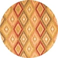 thumbnail image 1 of Ahgly Company Indoor Round Southwestern Orange Country Area Rugs, 8' Round, 1 of 1
