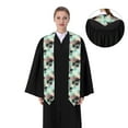 thumbnail image 4 of Haiem Tropical Summer Palm Pattern Graduation Stole 2024 | Premium Satin Sash for Graduation Ceremony, 4 of 7