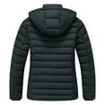 thumbnail image 6 of RYRJJ Women's Quilted Down Coat Winter Warm Thicken with Detachable Hood Windproof Winter Puffer Jacket Outwear(Black,L), 6 of 9