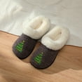 thumbnail image 2 of Roxoni Women’s Christmas Cozy Slippers, Soft Faux Fur Lining, Non-Slip Indoor Outdoor Sole, Customized Holiday Icon Gift, 2 of 4
