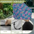 thumbnail image 4 of Renewold Outdoor Patio Chair Covers Lounge Deep Seat Covers Waterproof Funiture Covering for Swivel, Adirondack, Rocking Chairs, 29"W x 33"D x 36"H, Sea Turtle Violet Green Blue, 4 of 7