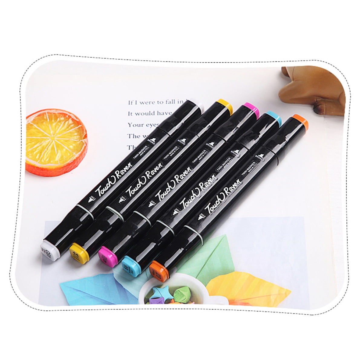 MIXFEER 36 Colors Art Markers Set Double Broad Fine Point Marker