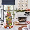 thumbnail image 2 of Fall Tree Home Decor Pop Up Tree with Lights & Timer & Modes Collapsible Tinsel Pencil Tree for Autumn Harvest Porch Thanksgiving Party Decorations Maple Leaves, 2 of 7