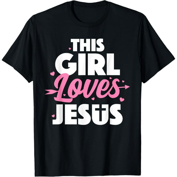 Cool Jesus Art For Girls Women Kids Jesus Christian Lover Funny Creative Graphic T-Shirt