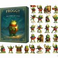 thumbnail image 2 of Froggy Christmas Countdown The Rebel Of Light 2D Flat Acrylic Advent Calendar Holiday Countdown Gift Christmas Calendar For Families A Gentle Call, 2 of 3