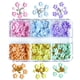 thumbnail image 2 of 3D Flower Nail Arts Charms with Silver Beads Cute Five Petal Flower Ornaments Nail Gems Acrylic Resin Flower Nail Jewelry for Women Girls DIY Nail Design(6 Colors), 2 of 2