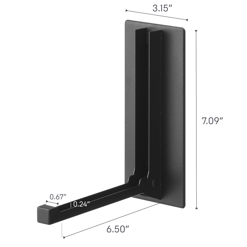 Yamazaki Home Magnetic Folding Hook, Black, Steel, Supports 3.3 pounds, Magnetic, No Assembly