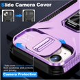 thumbnail image 4 of Funda para GANGXUN iPhone 15 Plus - Soporte metálico, Función magnética, Morado, 4 of 6