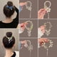 thumbnail image 4 of Horquilla con borlas y flores de perlas para el pelo, pinza para el pelo con forma de disco en la parte posterior, accesorio para el pelo de alta calidad para mujer, 4 of 6